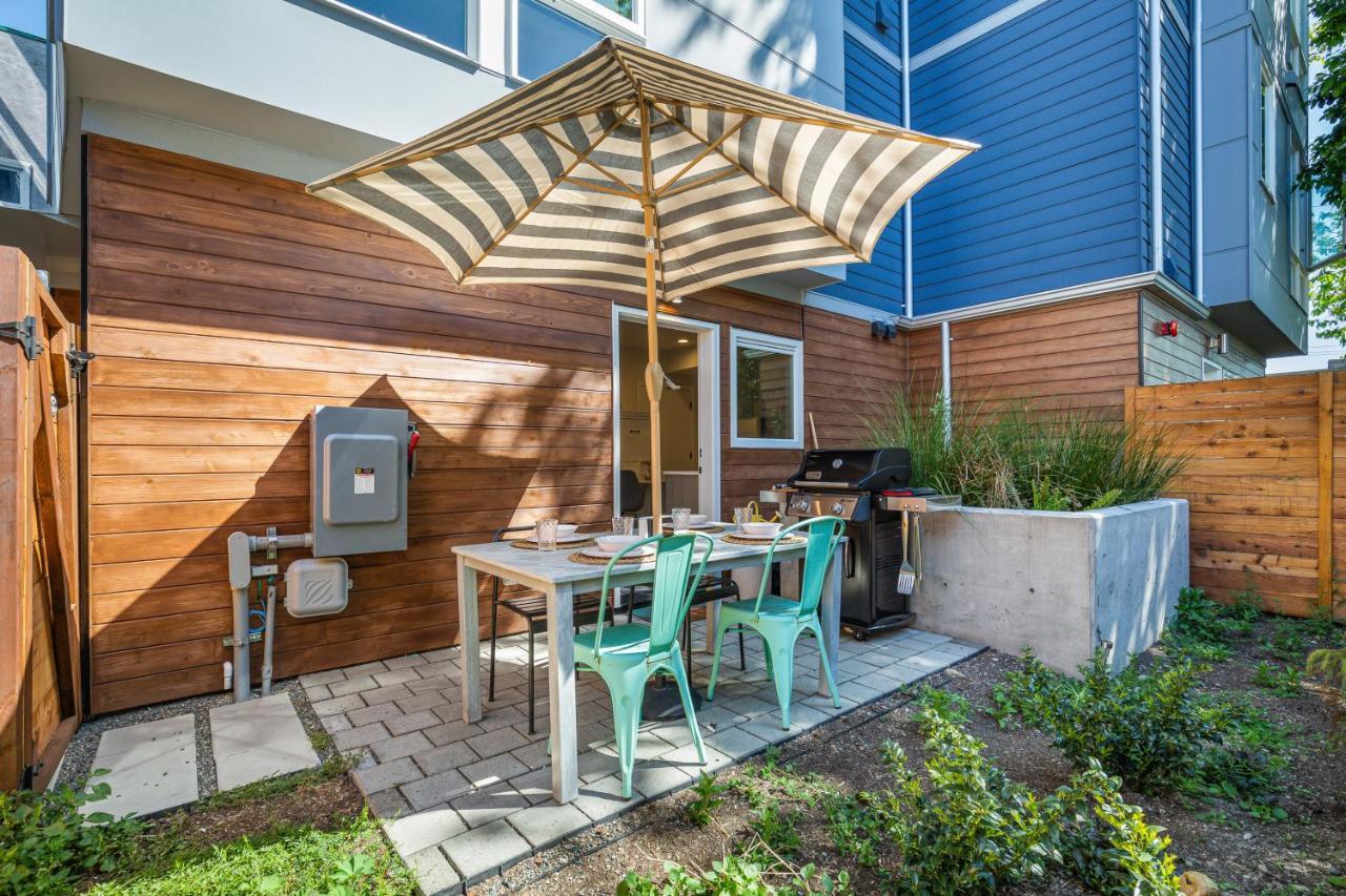 Rooftop Patio With Waterview, Private Garden & Grill 3Br 3Ba- Modern Cityscape Seattle Dış mekan fotoğraf
